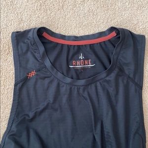 Rhine Black Workout Tank Top